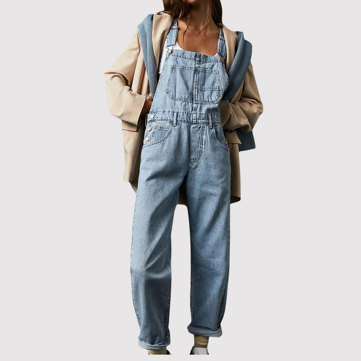 Denim Jumpsuit Ubehagelig Kul for Hverdagens Stil