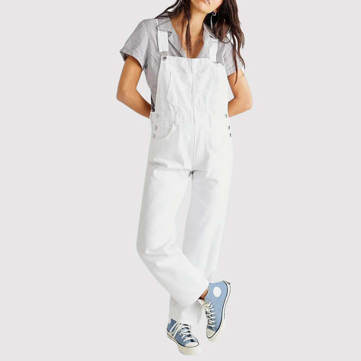 Denim Jumpsuit Ubehagelig Kul for Hverdagens Stil