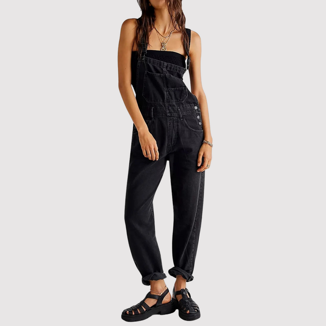 Denim Jumpsuit Ubehagelig Kul for Hverdagens Stil