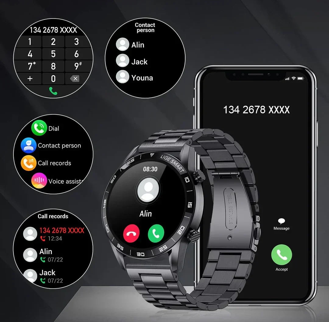 Luksuriøs smartklokke for menn – Axel