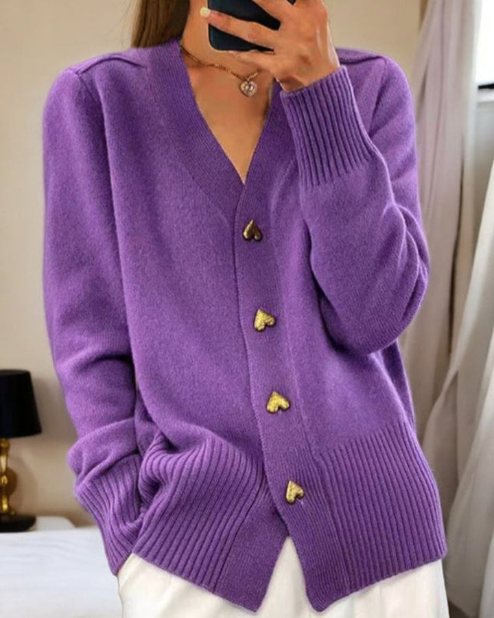Varme, Eleganse, og Tidlaus Feminint Sjarmerende Cardigan
