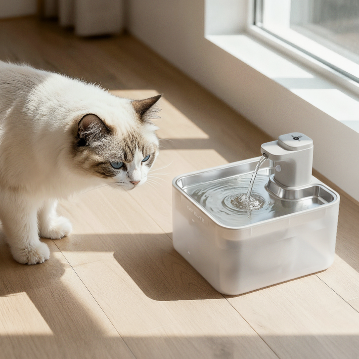 Trådløs vannfontene for katter