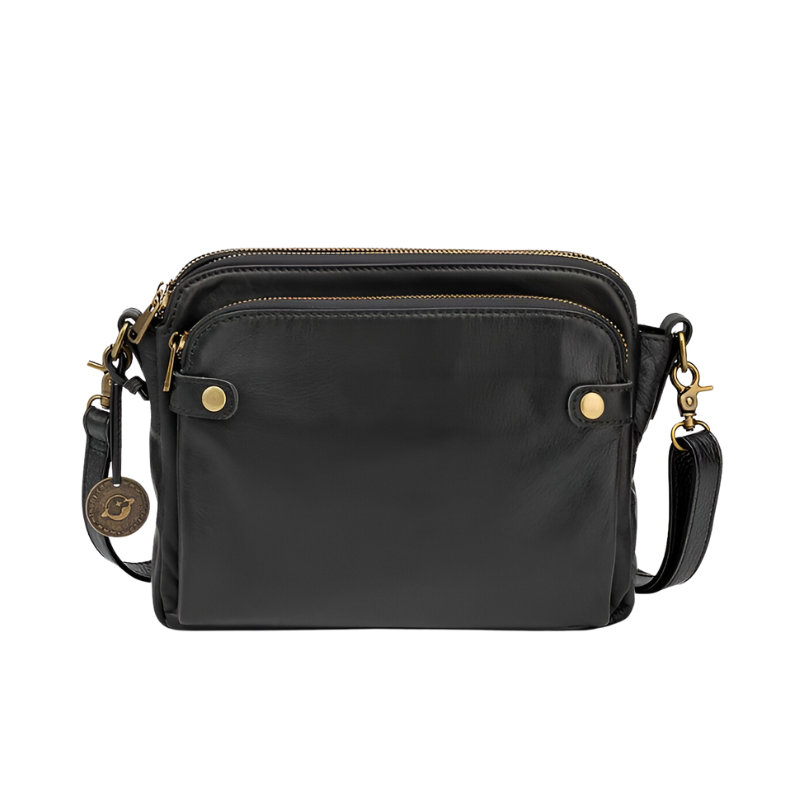 Elegant crossbody-skulderveske i skinn - Raffinement & plass