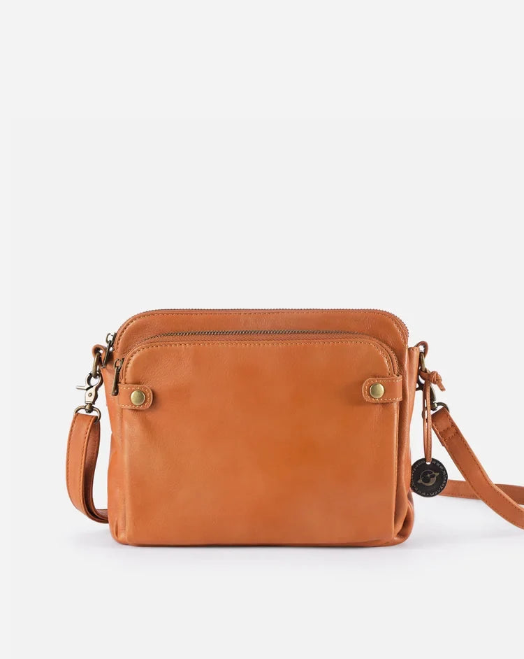 Elegant crossbody-skulderveske i skinn - Raffinement & plass
