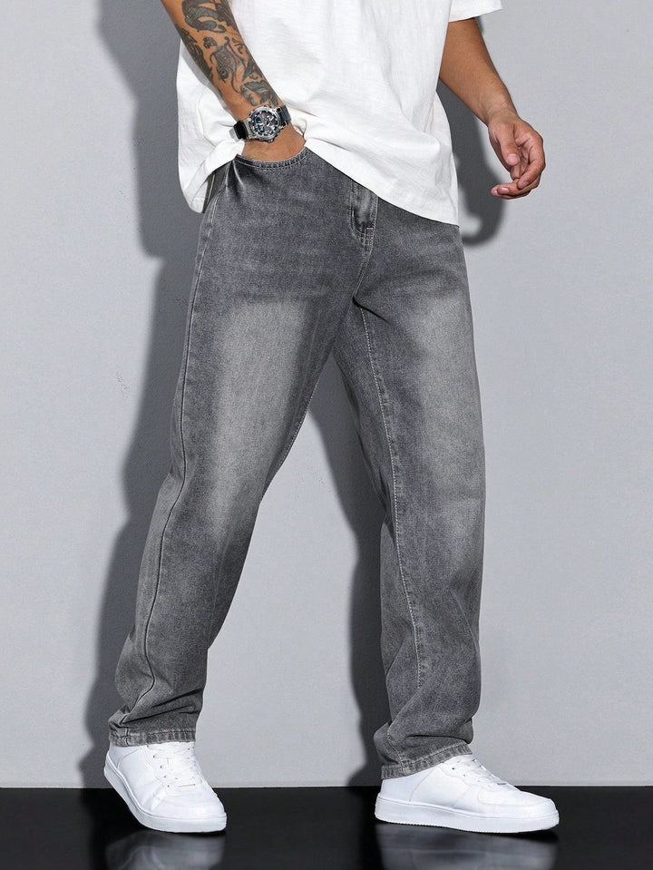 Jeans til herre med rett ben – Straight fit dongeribukse
