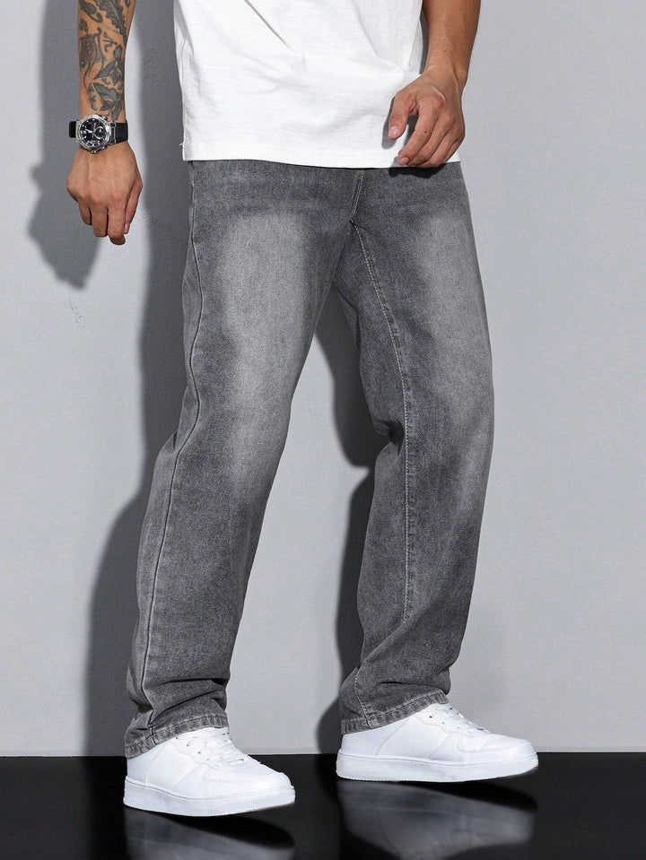 Jeans til herre med rett ben – Straight fit dongeribukse
