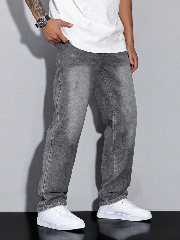 Jeans til herre med rett ben – Straight fit dongeribukse