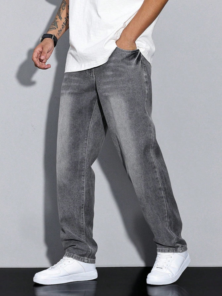 Jeans til herre med rett ben – Straight fit dongeribukse