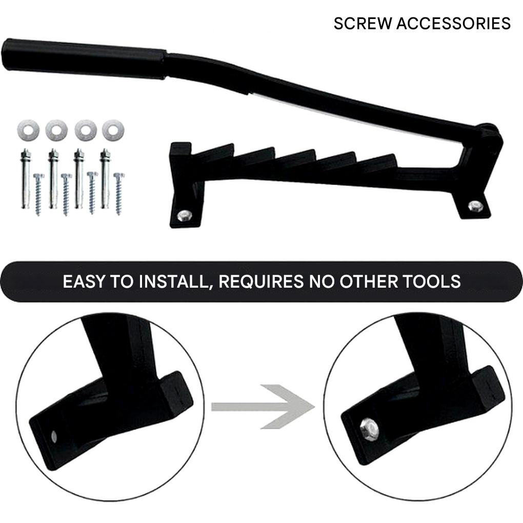 Manuell vedkløyver med veggmontering – Spak-aktivert brennstoffverktøy