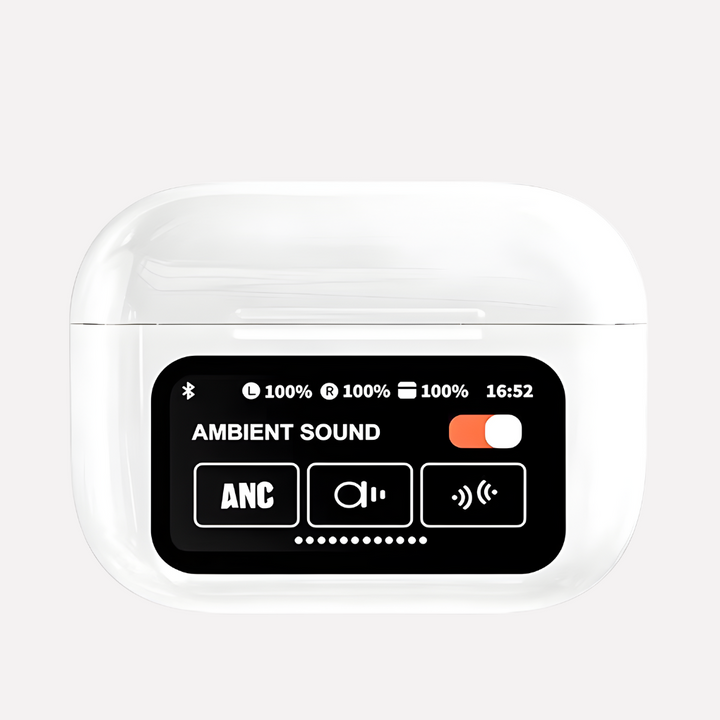 Trådløse Bluetooth-hodetelefoner med skjerm