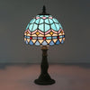 Bordlampe i Tiffany-glass - Klassiske linjer i bly