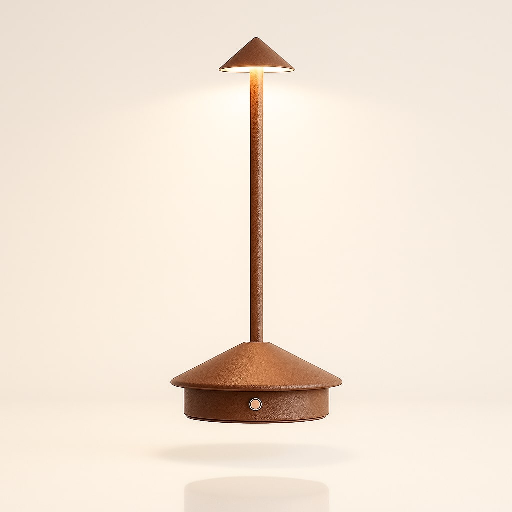 Bordlampe med Batteri | Trådløs Bordlampe | Dimbar Touch-lampe | Lunelle