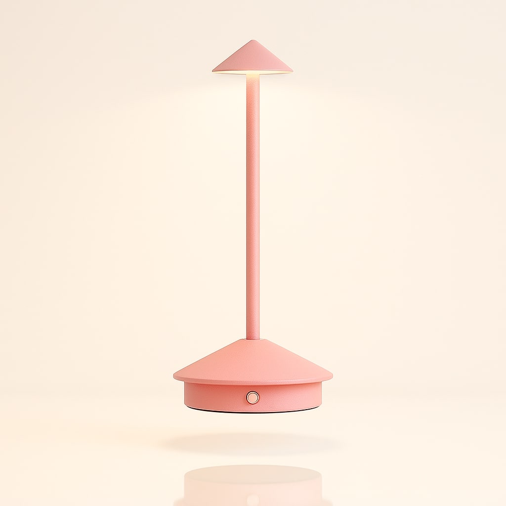 Bordlampe med Batteri | Trådløs Bordlampe | Dimbar Touch-lampe | Lunelle