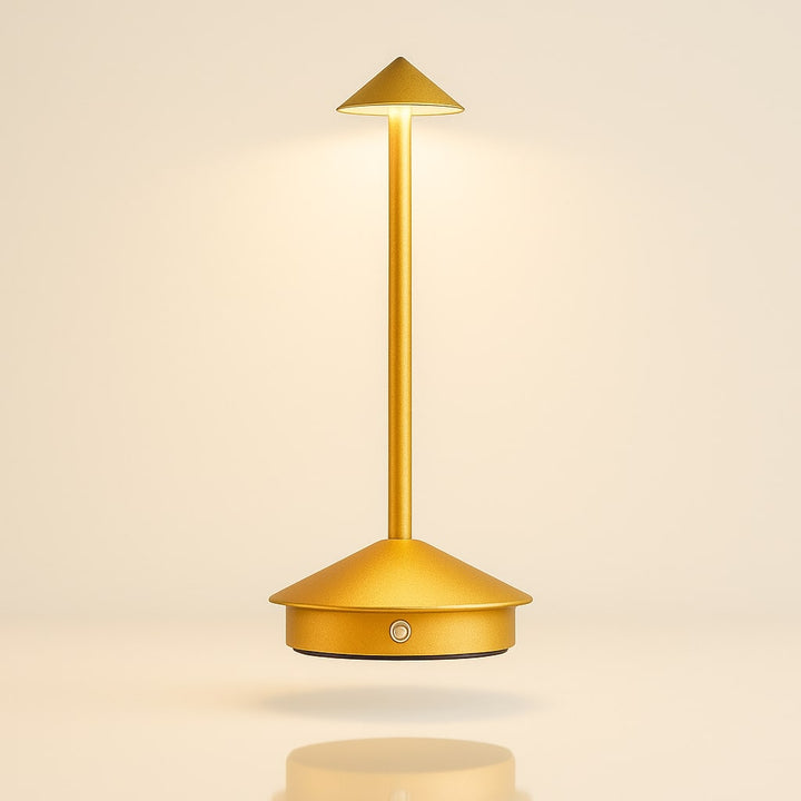 Bordlampe med Batteri | Trådløs Bordlampe | Dimbar Touch-lampe | Lunelle