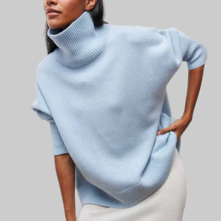 Kvinners Turtleneck Genser – Vinterklar Strikk Lag