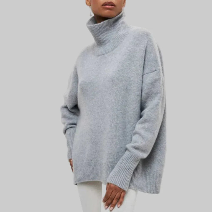 Kvinners Turtleneck Genser – Vinterklar Strikk Lag