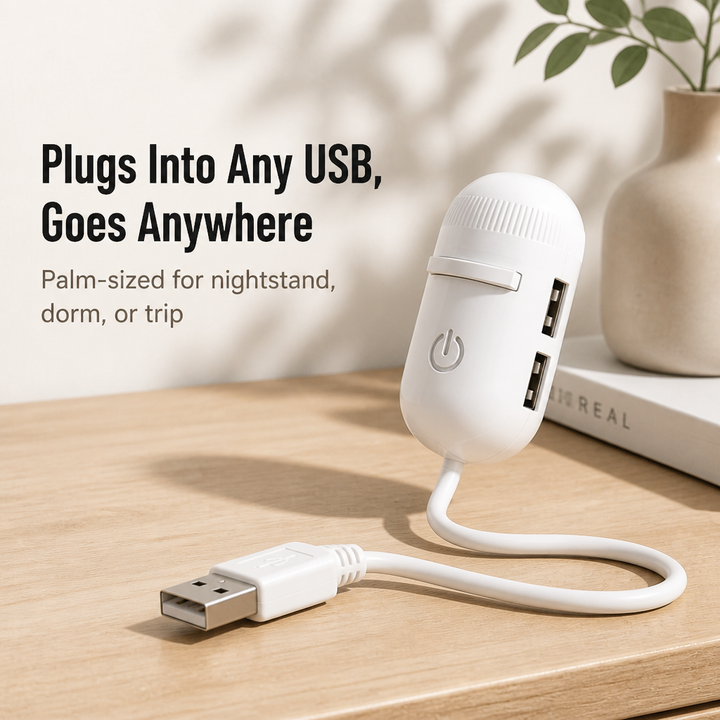 2-i-1 stjerneprojektor og varmt nattlys med utskiftbare folier, USB-drevet