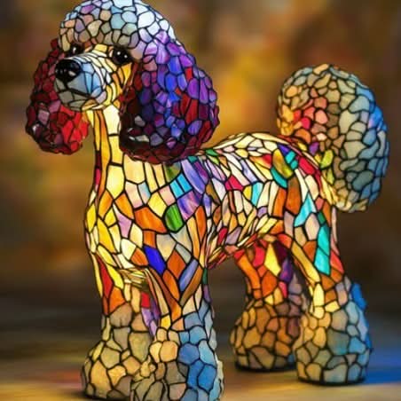 Lunaro - Kunstnerisk LED-Nattlampe med Hunderaser for Innredning