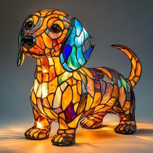 Lunaro - Kunstnerisk LED-Nattlampe med Hunderaser for Innredning
