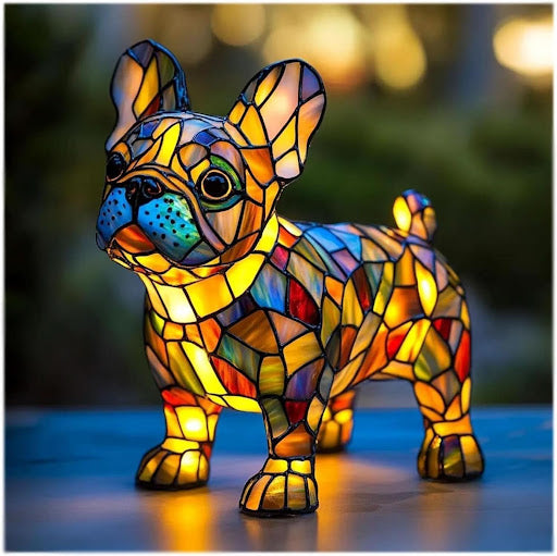 Lunaro - Kunstnerisk LED-Nattlampe med Hunderaser for Innredning