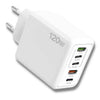 5-ports USB-vegglader – 2× USB-A + 3× USB-C, Quick Charge 3.0