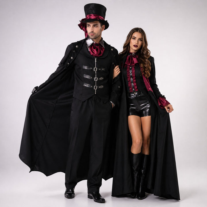 Vampyr-Halloweenkostyme for kvinner og menn