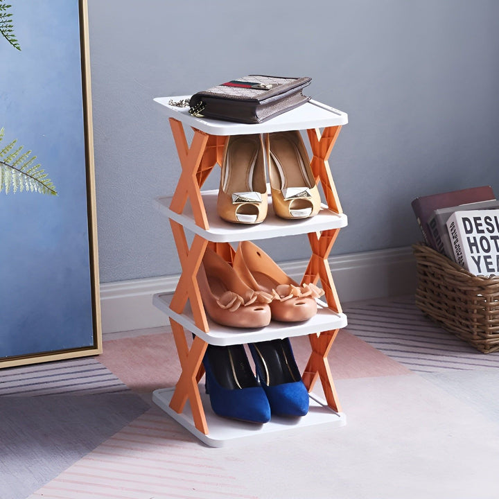 Multifunksjonell og sammenleggbar skoreol - SpaceSaver
