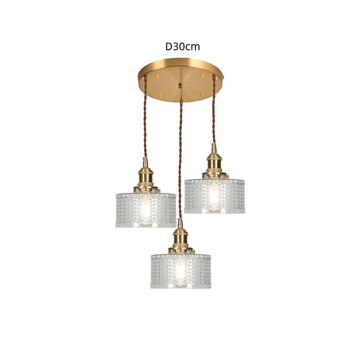 Ottilia Elegantie hengelampe – sjik justerbar vintage-glasslampe