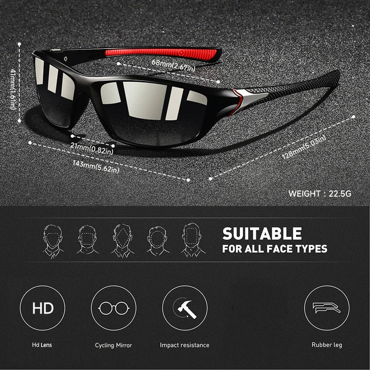 Polariserte Wraparound-Solbriller