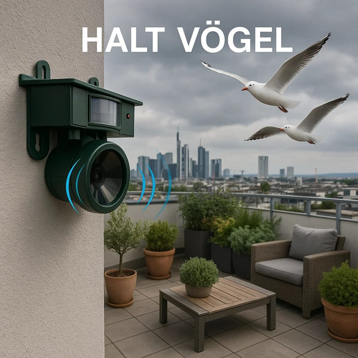 Hold duer borte fra balkong og hage | Fugleavskrekkende enhet | VogelBlock