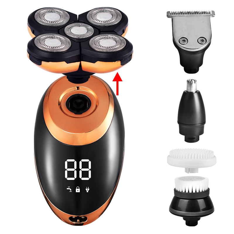 Trådløs vanntett barbermaskin for menn | Multifunksjonell