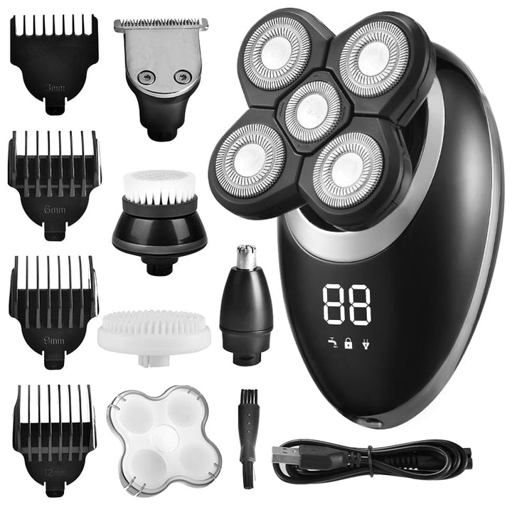 Trådløs vanntett barbermaskin for menn | Multifunksjonell