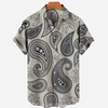 Casual Kortermet Skjorte med Print Enkelt Stil for Hver Anledning