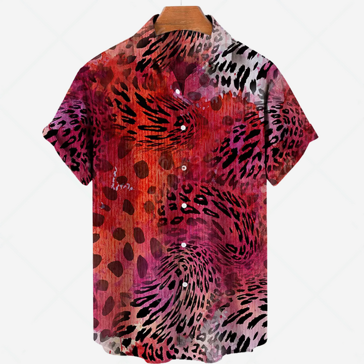 Casual Kortermet Skjorte med Print Enkelt Stil for Hver Anledning