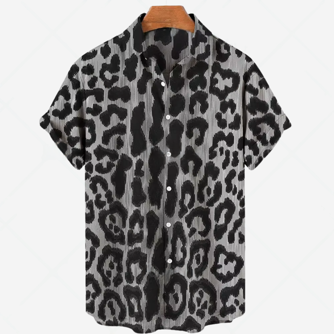Casual Kortermet Skjorte med Print Enkelt Stil for Hver Anledning