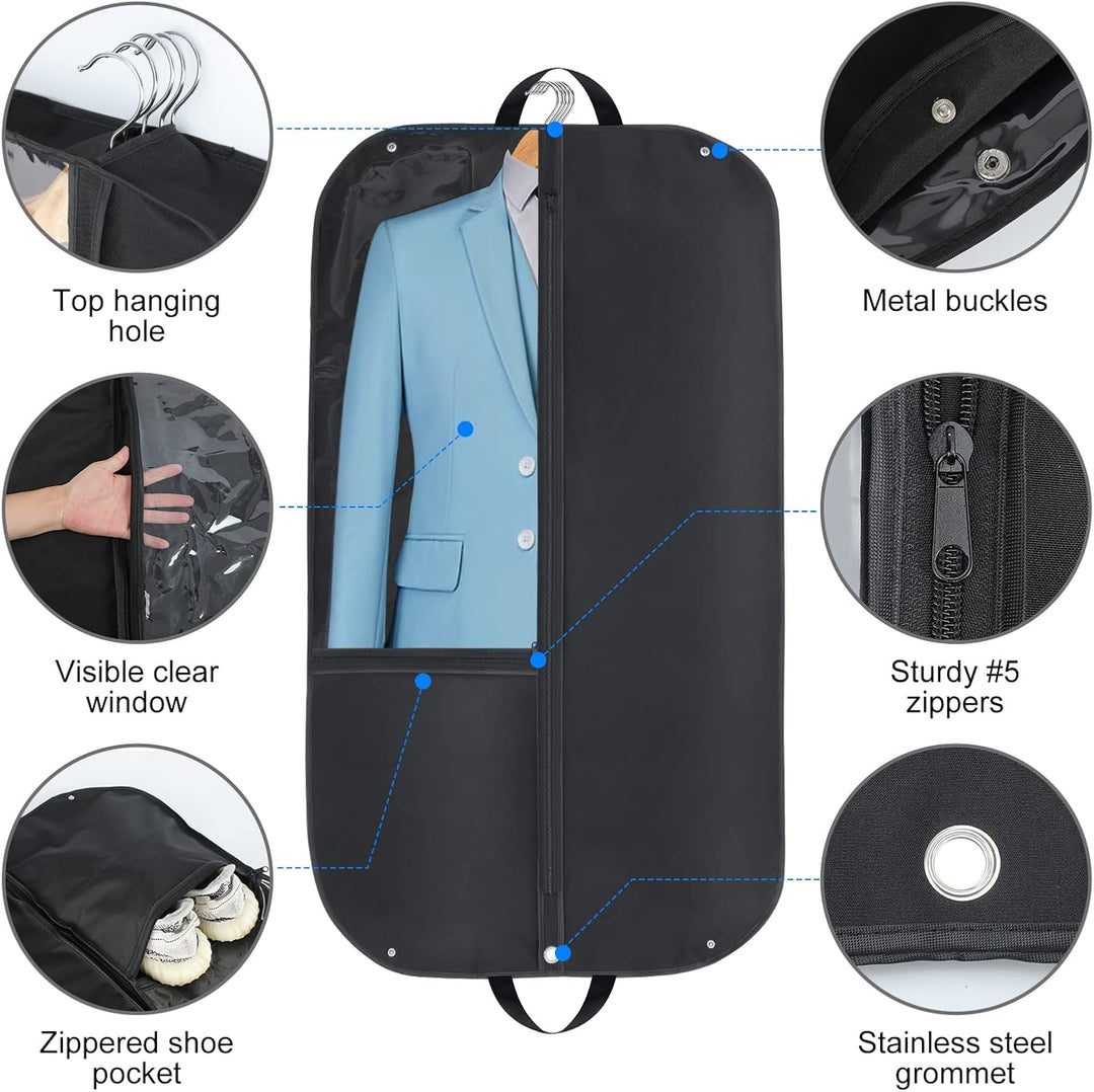 Vanntett dressbag i Oxford-stoff – Dekke for dress med sidefolder og lommer (Kjøp 1, få 1 GRATIS)