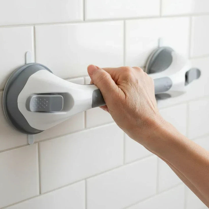 Sugekopphåndtak til dusjen, sikkerhetshåndtak til badet uten boring, 15,7 tommer
